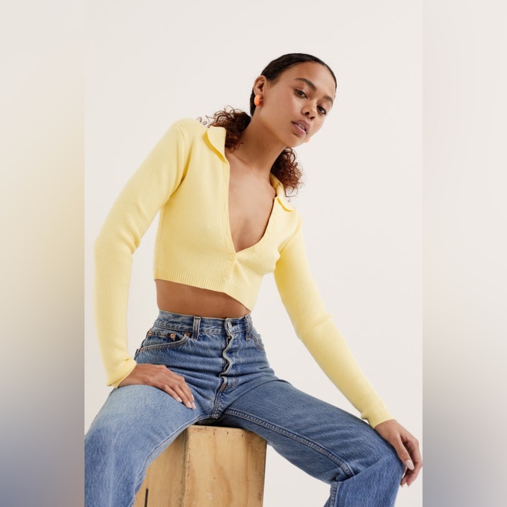 FL&L: ‘Mona’ Cropped Polo Sweater